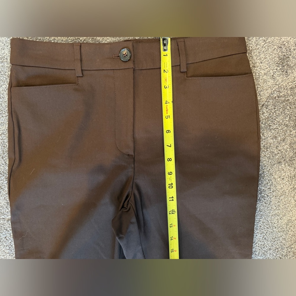 Loft curvy brown skinny dress pants - Picture 2 of 7